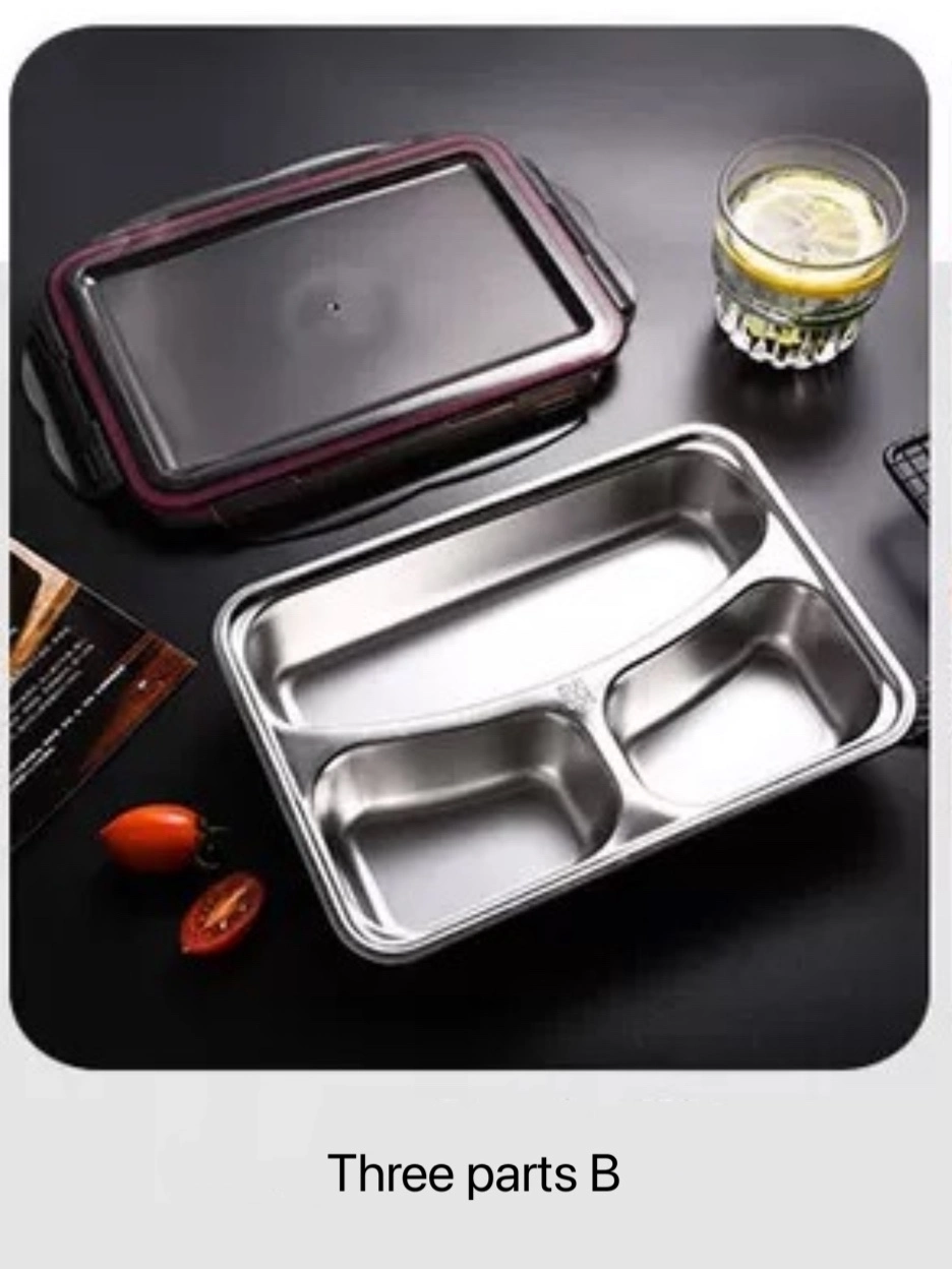 Factory Amazon Hot Sale on The Go BPA Free Lunchboxes Stainless Steel Lunch Box