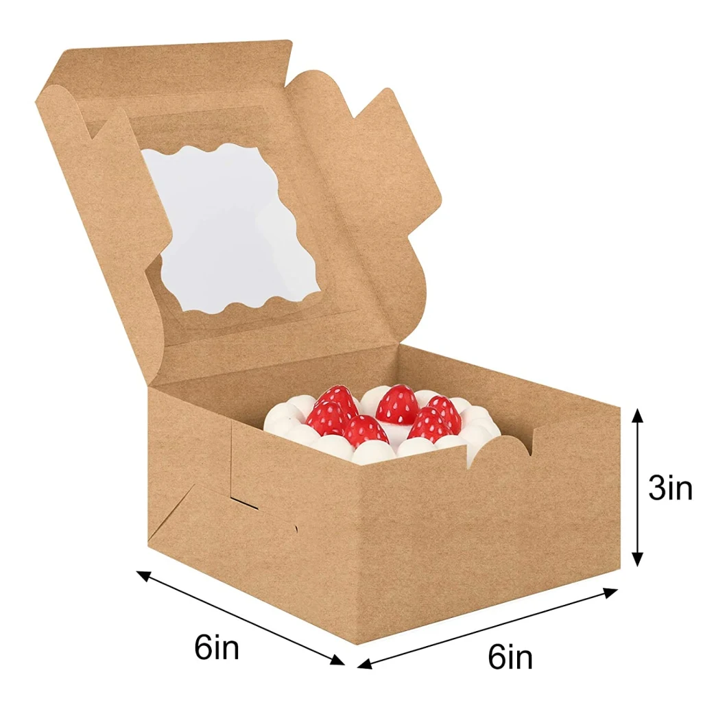 Custom Disposable Brown Chinese Food Takeout Boxes Packaging Container Kraft Paper Lunch Boxes