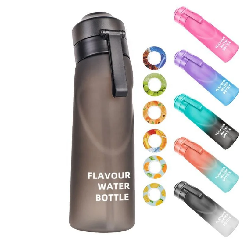 New Food Grade Airs up Flavoured Water Bottle Plastic Water Bottle with Flavor Pod