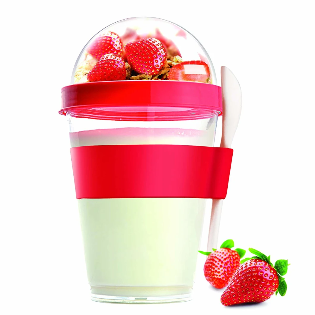 Portable Yogurt and Cereal to-Go Container Cup