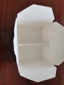 White Cardboard Disposable Environment-Friendly Degradable Lunch Box, Square Buckle Box, Salad Box, Rice Box, Pork Chop Box