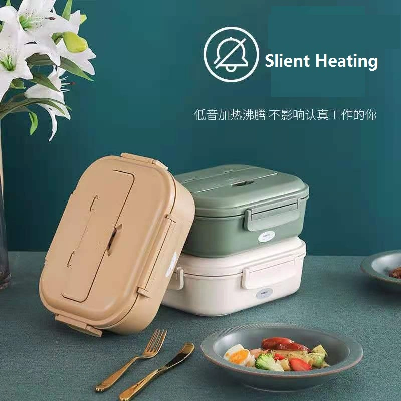 Inventory Portable Phone Rack Leakproof 304 Stainless Steel Electric Heated Lunch Bento Box for Student Worker