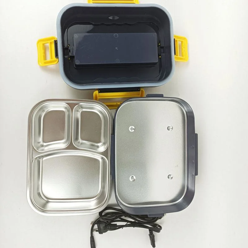 Portable Insulation Square Three-Compartment Double-Layer Electric Lunch Box