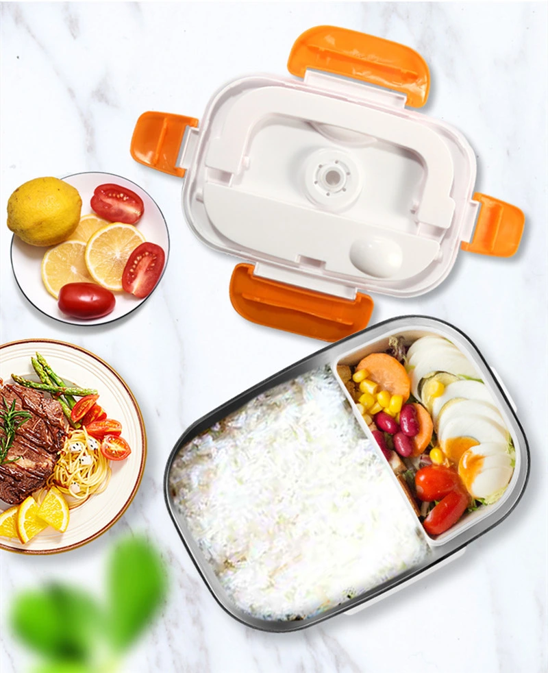 220V/12V Removable Stainless Steel Container Portable Food Warmer Electric Heated Lunch Box