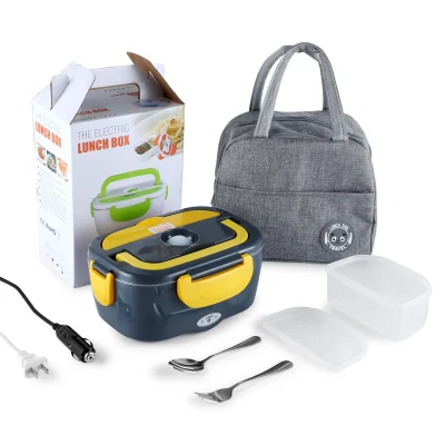 Home and Car Dual-Use Portable Electric Heat Lunch Box with Bag