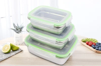 Recyclable Lunch Box with Stainless Steel Food Container