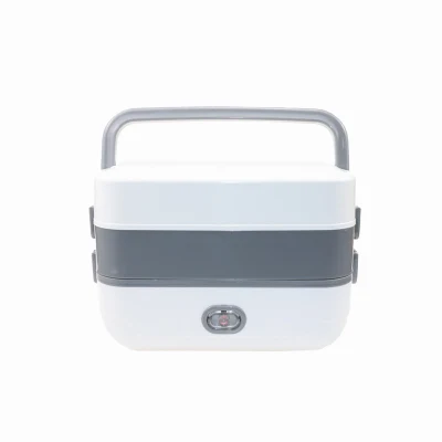 Stainless Steel 2 Layers Food Warmer Electric Heated Lunch Box