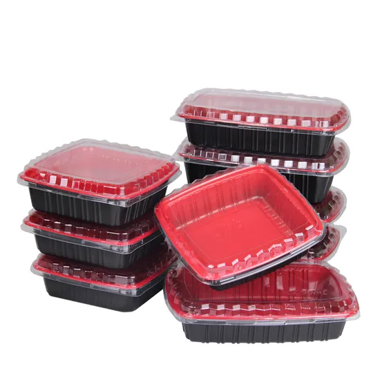 Rectangular Meal Prep Bento Boxes Deep Plastic Food Container