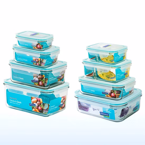 Round Plastic Bento Lunch Box Food Container