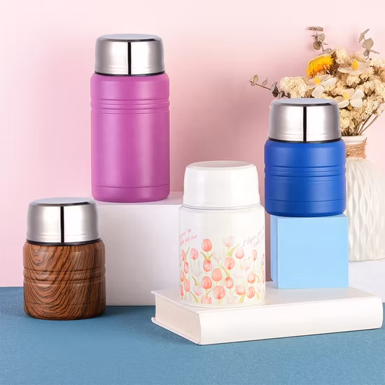 Metal Thermal Double Wall Stainless Steel Vacuum Kids Lunch Box